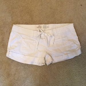Hollister white shorts 9 cargos